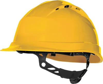 Immagine prodotto di Elmetto di sicurezza industriale Delta Plus Quartz UP IV, EN 397, giallo, ventilato, regolabile, 1 pezzo