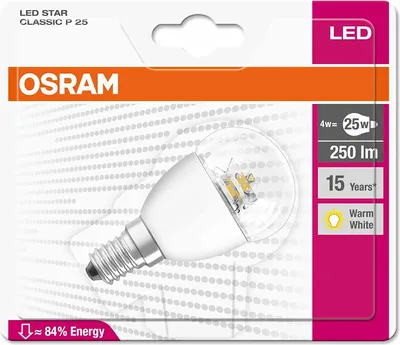 Image de OSRAM LED STAR CLASSIC P 25 klar Blanc chaud
