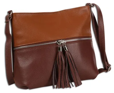 Produktbild von Toscanto hellbraun, braunfarbene Umhängetasche mittel 30x23cmx10cm OTT195UCN