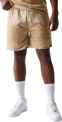 Image de Short de basket en mesh New Era, couleur camel beige, taille L