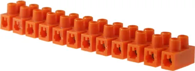 Produktbild von 10 x Lüsterklemmen 25 mm² 12-polig Riegel Listerklemmen Verbindungsklemmen