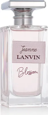 A clear, professional studio shot of a Jeanne Lanvin Blossom Eau de Parfum bottle.
