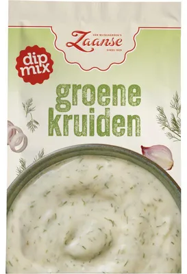 Obrázok produktu pre Van Wijngaarden Zaanse Green Herb Dipmix 6g – aromatická bylinková zmes na dipy a omáčky