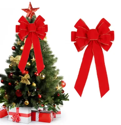 Rote Weihnachtsschleife 50 x 28 cm, 1 Stück
