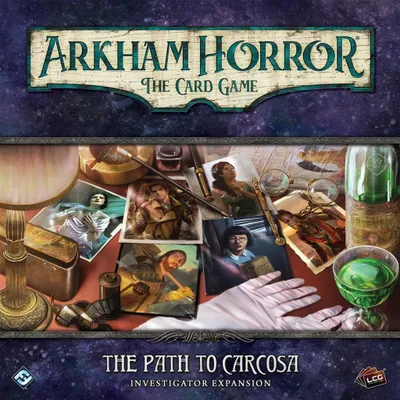 Produktbild von Arkham Horror: Das Kartenspiel – Der Weg nach Carcosa: Ermittler-Erweiterung