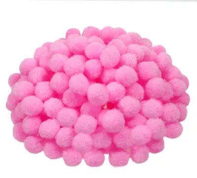 300 rosa Pompons 2 cm, flauschig, für DIY-Basteln