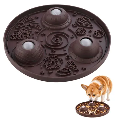 Langsamfresser-Matte 30 cm mit 3 Bällen, für Hunde & Katzen