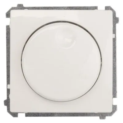 Imagen del producto de Atenuador rotatorio Simon Basic, 20-500VA, color blanco, modelo BMS9T.01/11