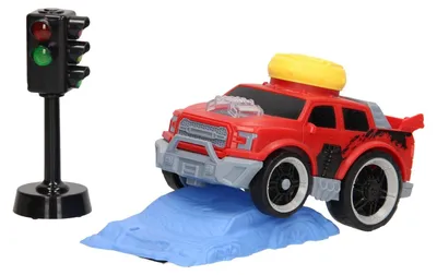 Productafbeelding van Crash Stunt Auto set: speelgoedauto met licht en geluid
