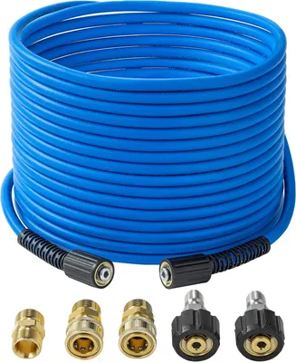 Zdjęcie produktu dla Wąż do myjki ciśnieniowej 15,2 m, 3600 PSI, 1/4 cala, przyłącze M22, do ogrodów