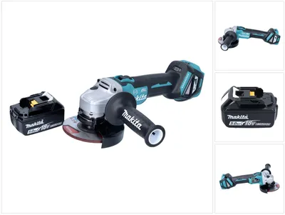 Produktbild von Makita DGA 513 T1 Akku Winkelschleifer 18 V 125 mm Brushless + 1x Akku 5,0 Ah - ohne Ladegerät