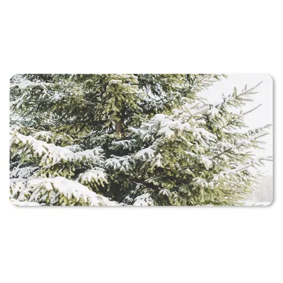 Produktbild von MuchoWow® Mauspad Mousepad Tannenbaum - Weihnachten - Schnee 60x30 cm - Mousepads - Maus Mat - Pad - Mausunterlage - Nachhaltig