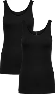 Produktbild von ONLY Tank Top 2-er Stück Pack Ärmelloses Shirt Basic Set ONLLIVE Größe: XS