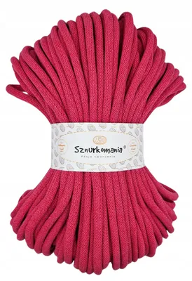Produktbild von Sznurkomania Geflochtene Baumwollschnur 9mm 50m Rosa