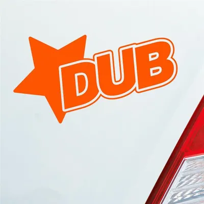 Produktbild von Auto Aufkleber Stern Tuning Star 12x7 cm Orange Sticker Heckscheibenaufkleber
