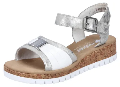 Produktbild von Rieker Damen Sandalen V4365-90 metallic Gr. 40