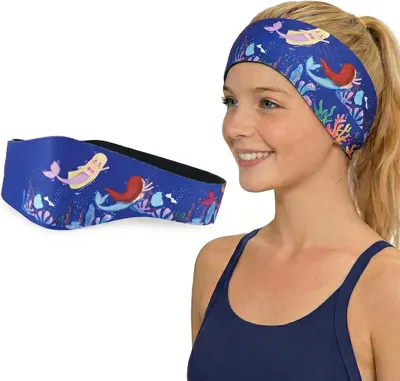 Imagen del producto de Flotador para niños, de neopreno, 58 cm, con protección para los oídos, para mayor seguridad en el agua