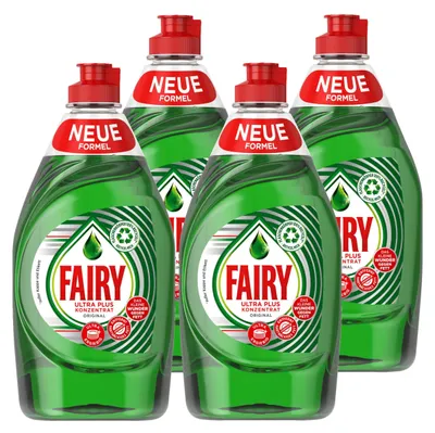 Produktbild von Fairy Spülmittel Ultra Konzentrat Original 450ml - Gegen Fett (4er Pack)