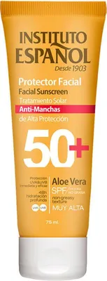 Obrázok produktu pre Instituto Español Opaľovací krém na tvár proti tmavým škvrnám Spf50 75ml