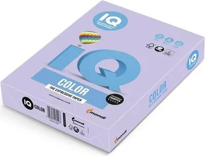 Produktbild von IQ Colors Laser, Tintenstrahl Kopier- und Mehrzweckpapier - Lavendel - DIN DIN A4 - 210 mm x 297 mm - 80 g/m² Grammage - 500er Blatt - Alterungsbeständig, Ungiftig