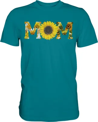 Produktbild von Mom Sonnenblumen T-Shirt Garten Motiv Gärtner Mutter Geschenk – Diva Blue / XXL