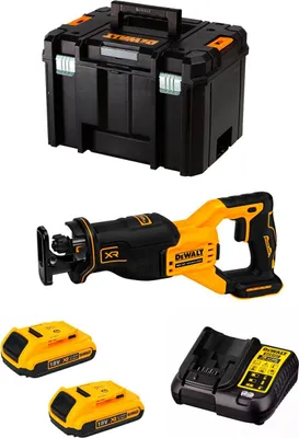 Zdjęcie produktu dla Piła szablasta DeWALT DCS382D2T (2 x 2,0 Ah + DCB107 + TSTAK VI)