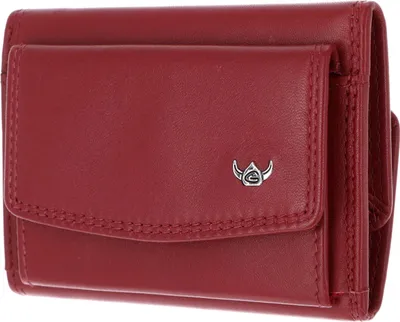Produktbild von Golden Head Leder Geldbörse Polo RFID Protect Minischeintasche 1314 Rot dunkelrot