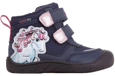 Produktbild von Kappa - "Flake" Einhorn Schneestiefel für Kinder, Kappa TEX PP11552 (20,5 EU) (Dunkles Marineblau/Pink)