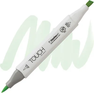 Imagen del producto de Lija fina TOUCH de doble cara, Brush & Chisel, color verde claro, modelo GY174