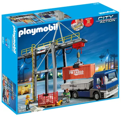 Produktbild von PLAYMOBIL 9540 Elektrischer Verladekran mit LKW