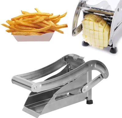 Produktbild von JEOBEST  Edelstahl Pommesschneider Kartoffelschneidermaschine Pommes Frites Schneider