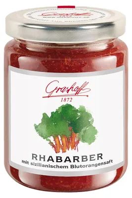 Immagine prodotto di Confettura di rabarbaro Grashoff con arance rosse di Sicilia 250g