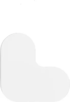 Produktbild von Ecke - Anti - Rutsch Weiß 12 x 12 cm Anti - Rutsch - Bodenaufkleber - Weiß - Anti - Rutsch - Polyvinyl chloride (PVC) - 0,78 mm - Innenbereich - DME221