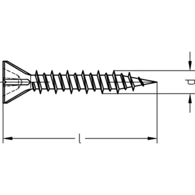 Produktbild von Dresselhaus, Gipsplattenschrauben, für Gipsfaserplatten, mit Kreuzschlitz H,  - Größe: 3,9 x 22 mm - Menge: 1000 Stück