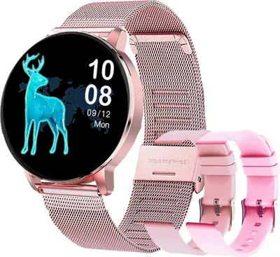 Produktbild von Frauen-Fitness-Tracker mit Blutdruckmessung Fitnessuhr mit Herzfrequenzmonitor Schlafüberwachung IP67 wasserdichte Sportuhr Schrittzähler IOS Android