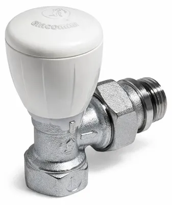 Zdjęcie produktu dla Termostatyczny zawór grzejnikowy prostokątny, przyłącze 3/8'' - GIACOMINI - R421X132