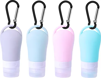 Produktbild von Silikon Reiseflaschen Set Reiseflaschen zum Befüllen, Leer Reiseset,(60 ML)