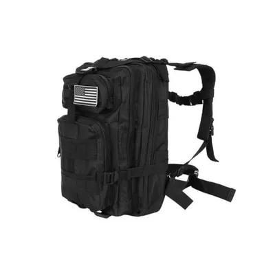Produktbild von Militärrucksack 26L Trekkingrucksack Outdoor Camping Molle - Schwarz