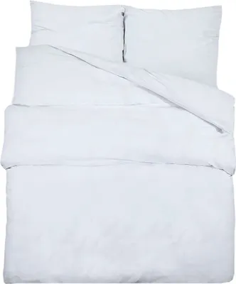 Image de vidaXL Ensemble de literie blanc 200x220 cm coton