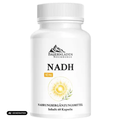 Produktbild von Bauernladen Nockberge | NADH 40 mg | 60 Kapseln, KI-generiertes Bild