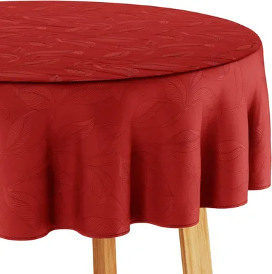 Immagine prodotto di Tovaglia Moderna Ovale Antimacchia 130x180 cm Elegante Rossa