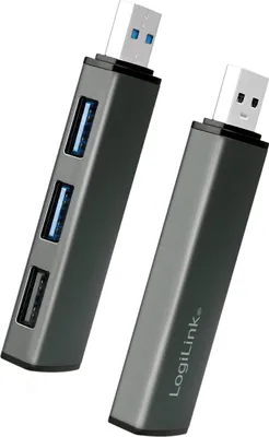 Immagine prodotto di LogiLink UA0395 Hub LogiLink USB 3.2 Gen2, 3 porte, alluminio