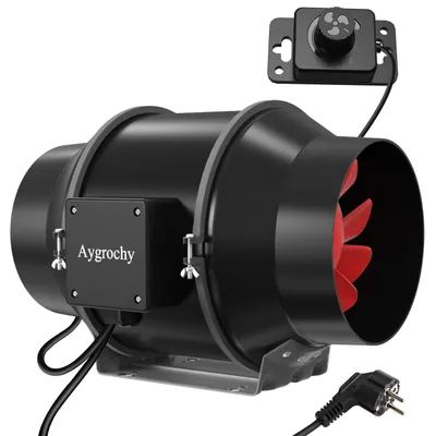 Immagine prodotto di Ventilatore di aspirazione per condotti 125 mm - Regolabile - 416 m³/h - Motore EC - Per bagno e cucina