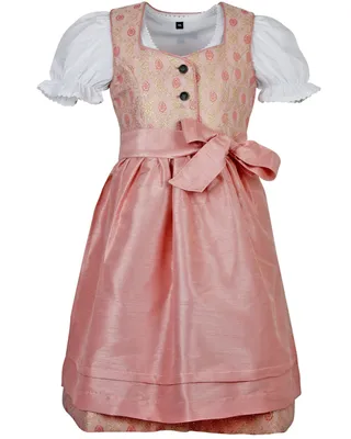 Produktbild von MADDOX Kinder Dirndl "Gabriella" 3-tlg. mit Bluse und Schürze | Rosa Glitzer Größe: 104