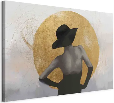 Produktbild von Italienischer Leinwand Leinwandbild - Against the Sun (1 Part) Wide 30x20 cm Menschen h-A-0227-b-a