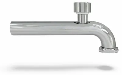 Produktbild von Abgangsbogen 90° mit Rohrbelüfter, Messing verchromt, für Siphon, 32 mm x 220 mm