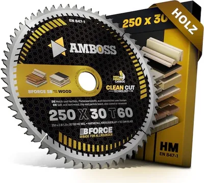 Produktbild von HM Kreissägeblatt - 250 x 2.8/1.8 x 30 Z60 WZ neg.