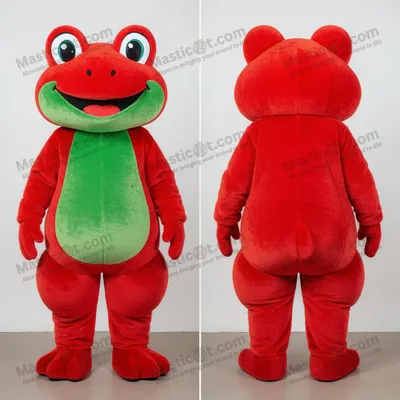 Produktbild von Smaragdgrünes, MASTICOT breitschultriges Frosch-Maskottchen