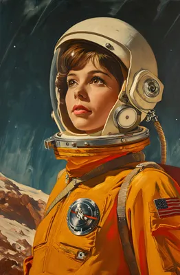 Produktbild von Plakat 53x81cm Pionierin des Kosmos