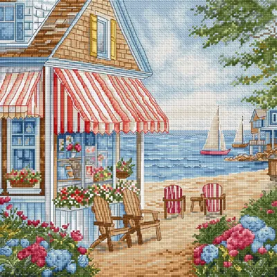 Produktbild von Letistitch gezählter Kreuzstich Kit "Ein sonniger Tag", 26x26cm